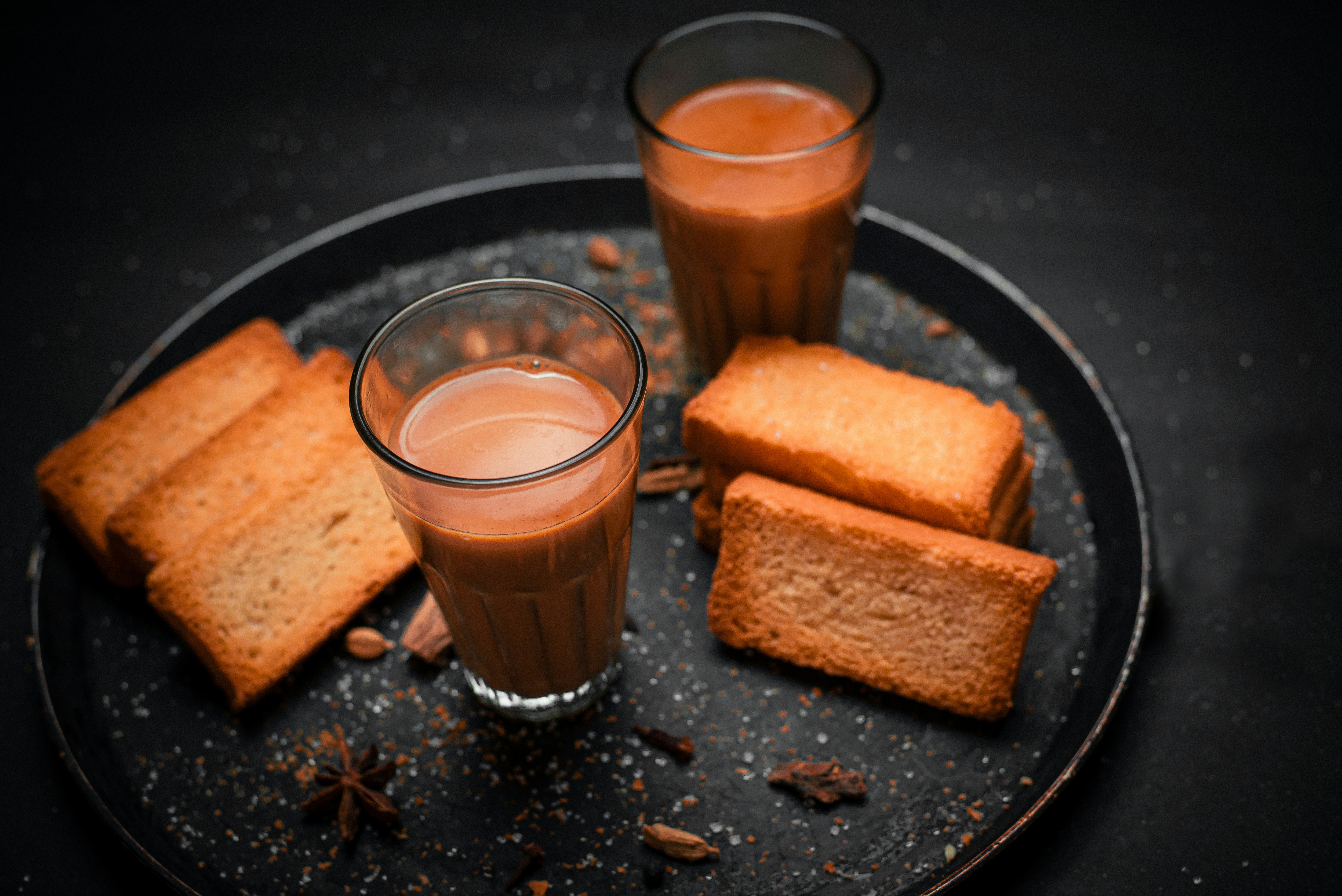 Traditional Masala Chai served in clay cup