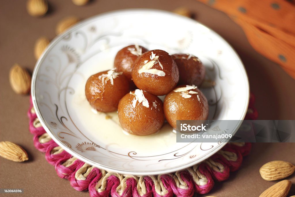 Gulab Jamun in rose syrup